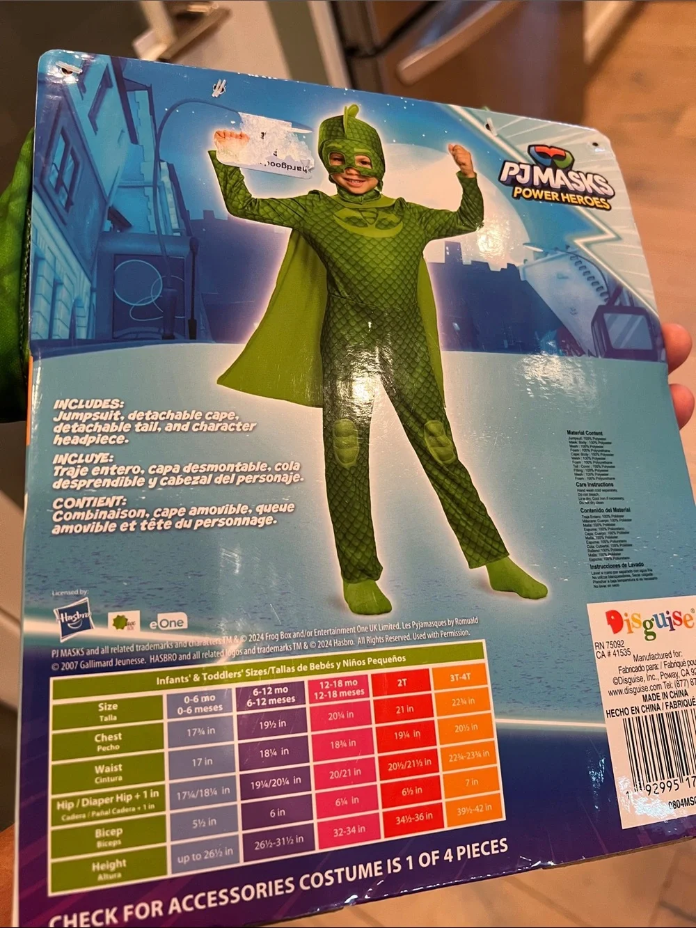 Disguise Green Dragon Hero Costume with Cape